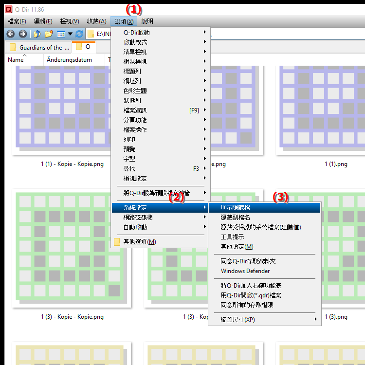 我可以在檔案總管中查看所有文件和資料夾嗎